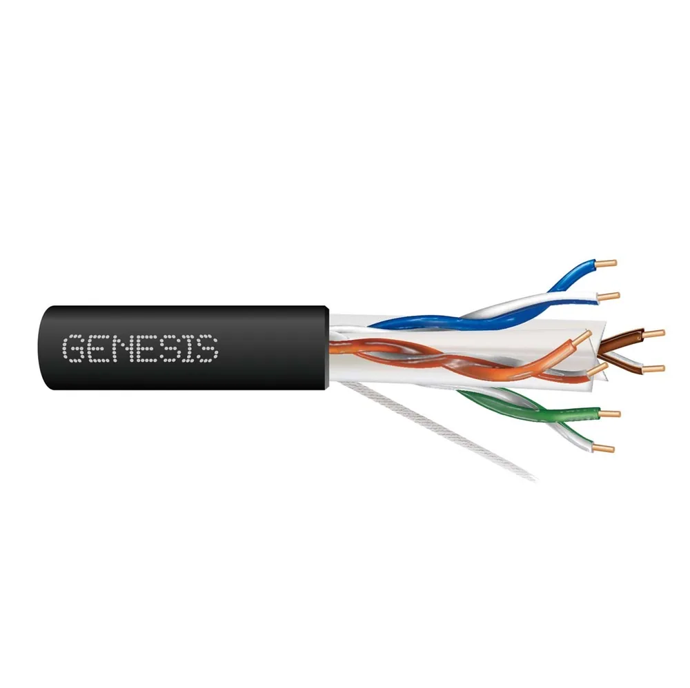 24/4 PR CAT6 ENTERRAMIENTO DIRECTO 1000R NEGRO GEN