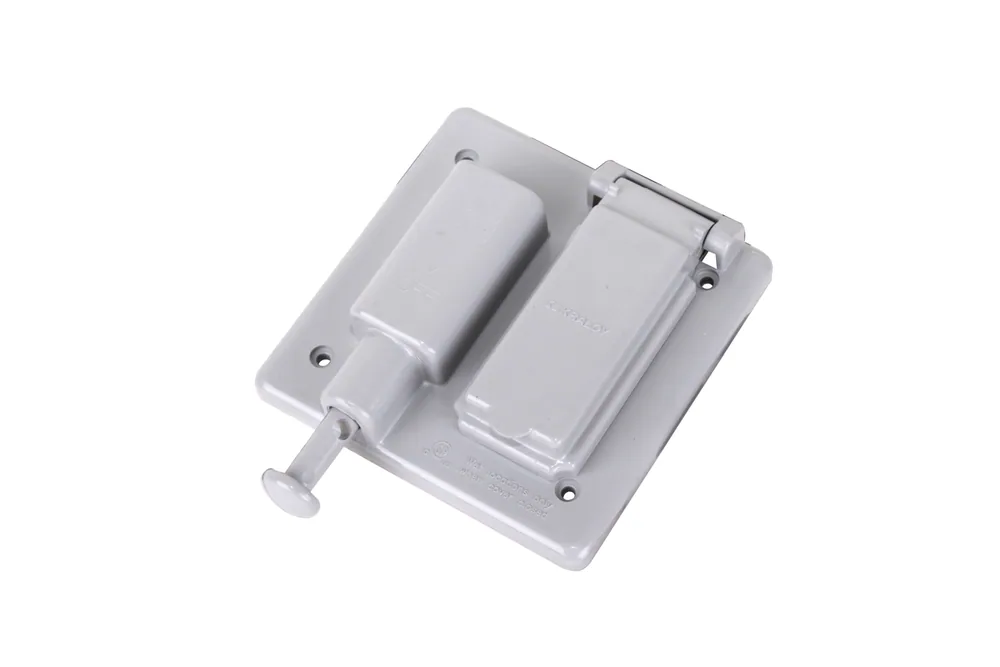 TAPA DE CAJA A PRUEBA DE INTEMPERIE PARA DUPLEX Y INTERRUPTOR