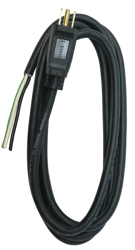 SOUTHWIRE, 14/3 SJEOW 9' NEGRO REEMPLAZO CORDÓN ALIMENTACIÓN GARAJE Y TALLER