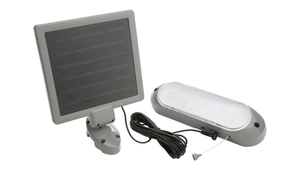 LÁMPARA DE COBERTIZO CON ENERGÍA SOLAR