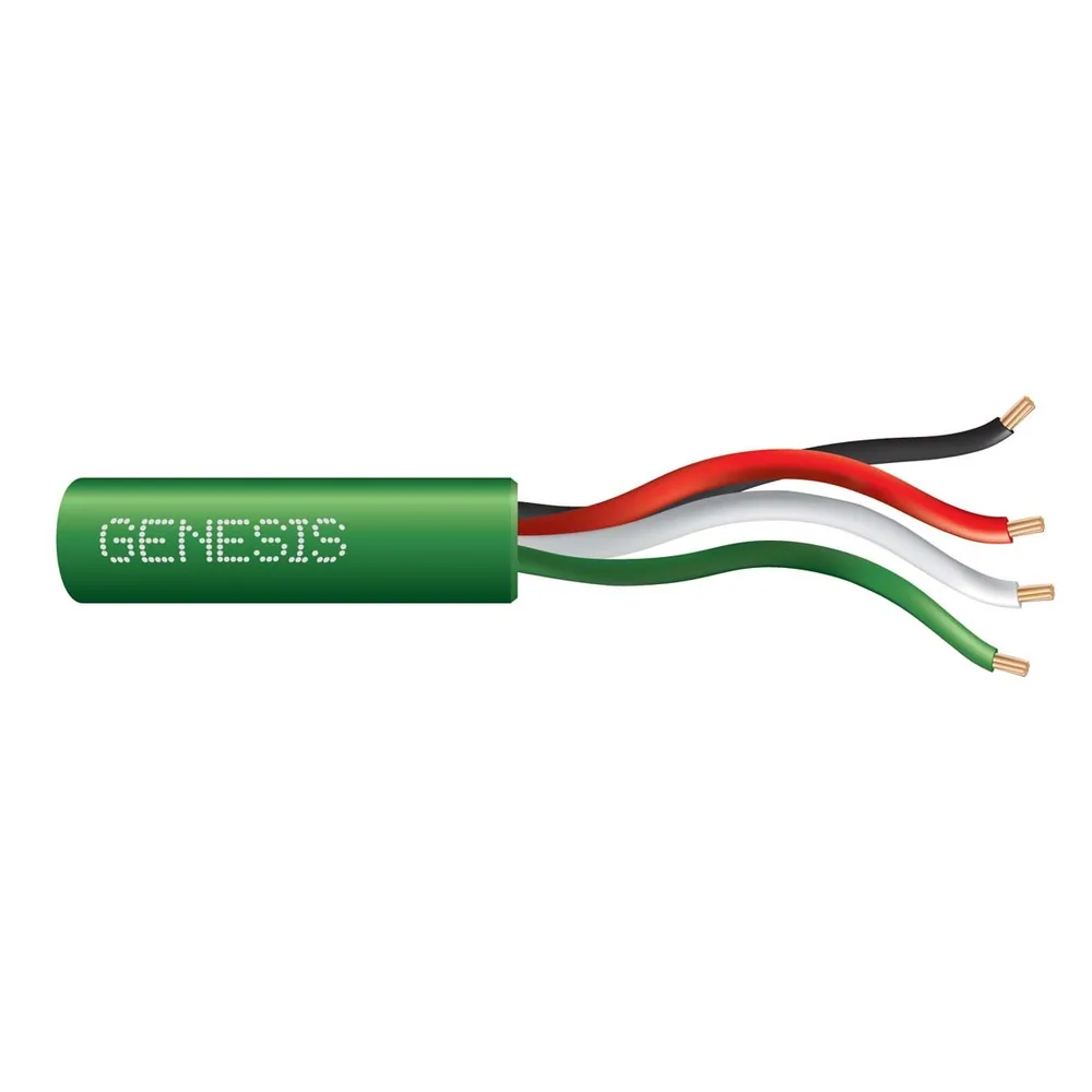 22-7 4/C CU CL2R/FPLR/CMR GREEN GEN 500 FT