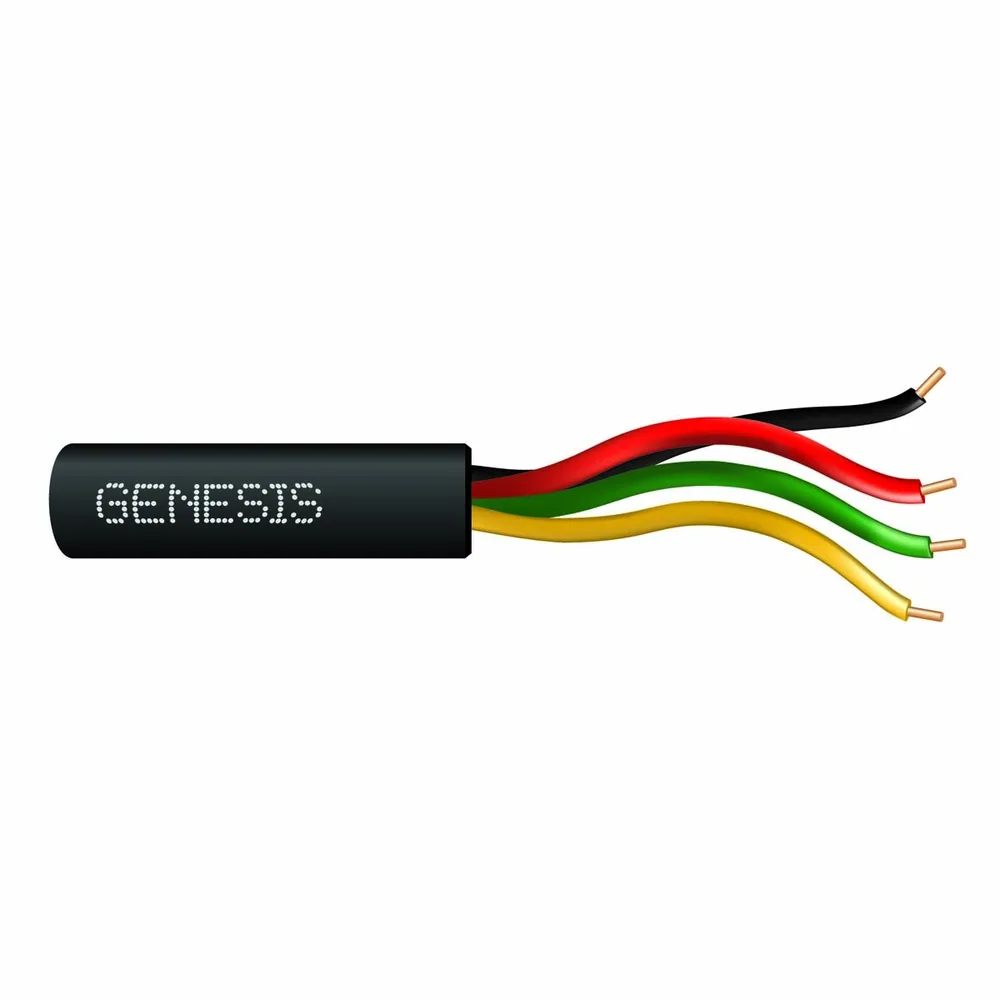 22 SÓLIDO 4 CONDUCTORES CU CL2R/FPLR/CMR NEGRO GEN 1000 FT