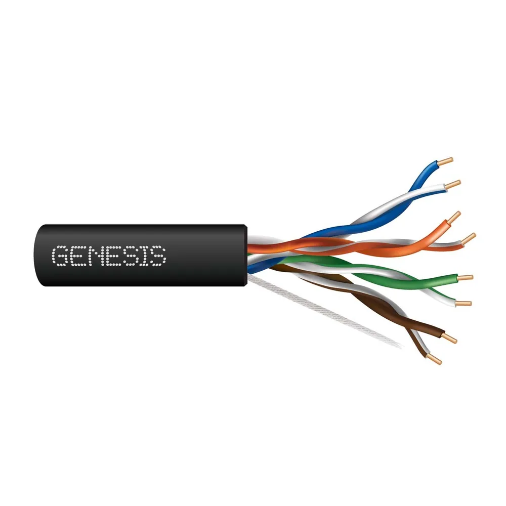 24/4PR CAT5E CMP/FT6 1000PB NEGRO GEN