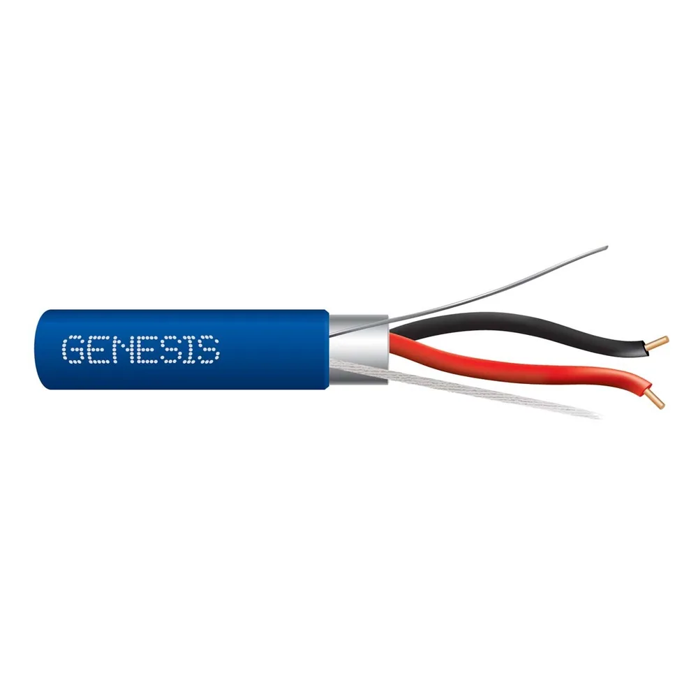 16 AWG sólido CU 2 CONDUCTORES OAS CMR/CL3R/FPLR PVC AZUL GEN 1000 FT