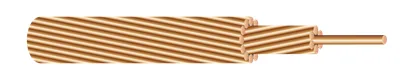 Cobre desnudo sólido o comprimido