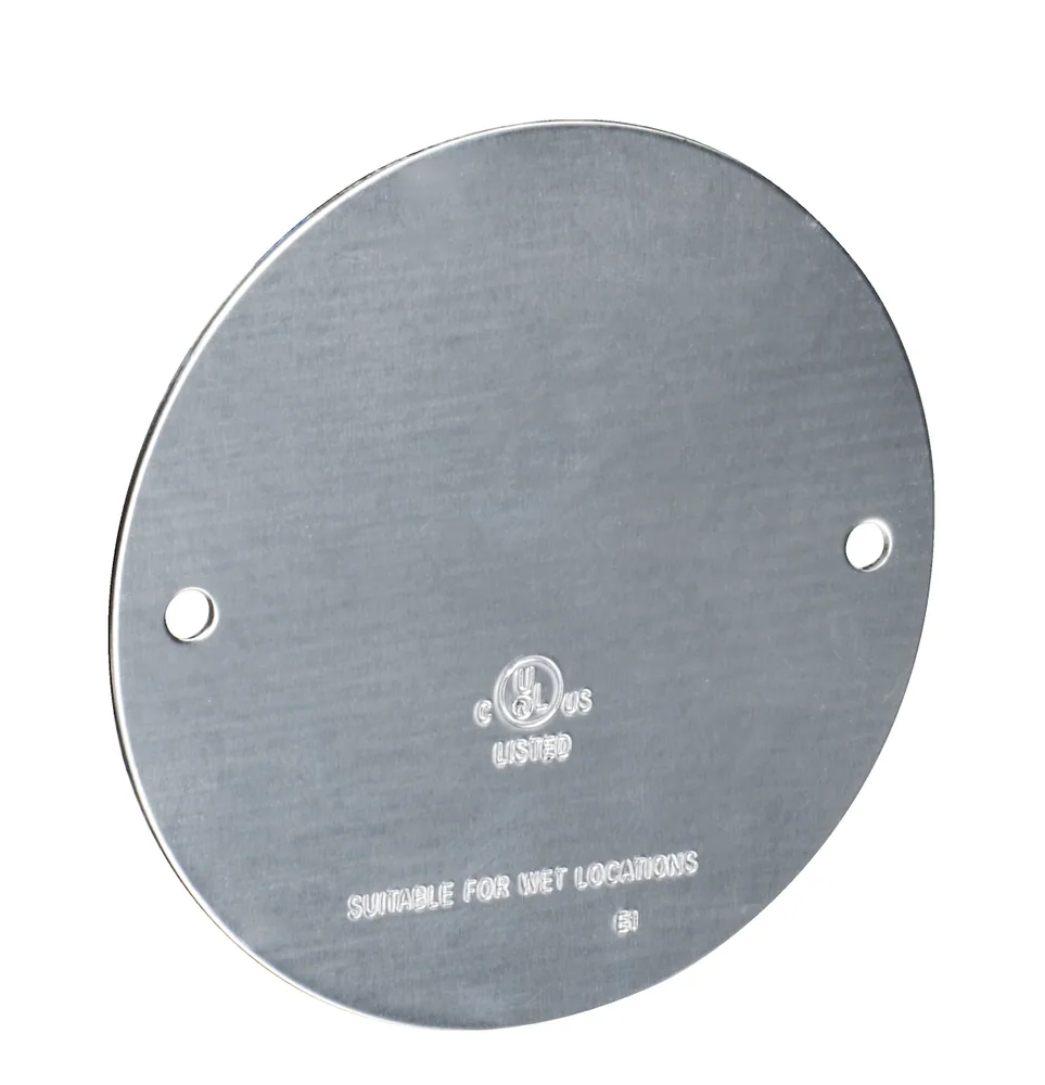 BLANK ROUND WEATHERPROOF COVER W/GASKET