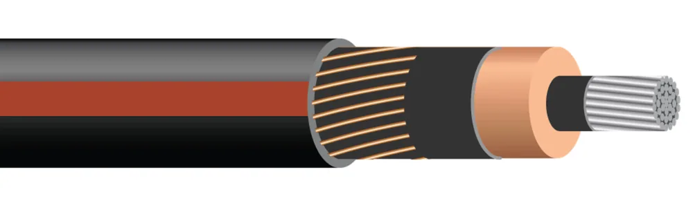 4/0-19 MB CPRESS AL 35KV 345 mils 100% EPR 105C 11x14CN FORRO POLY/RAYA ROJA