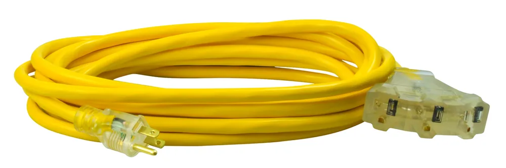 EXTENSIÓN ELÉCTRICA 25' CON TRES CONTACTOS