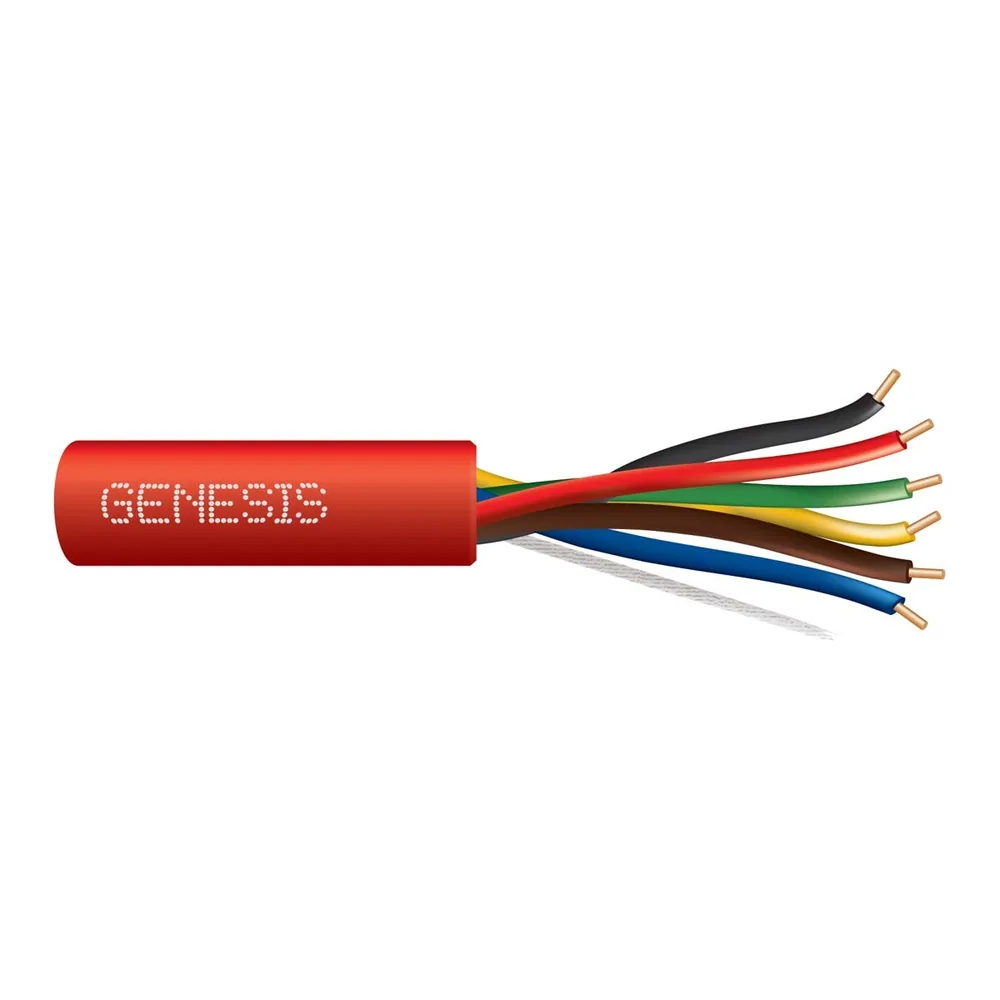 18 SOL CU 6/C N/S CMR/CL3R/FPLR PVC RED GEN 1000 FT