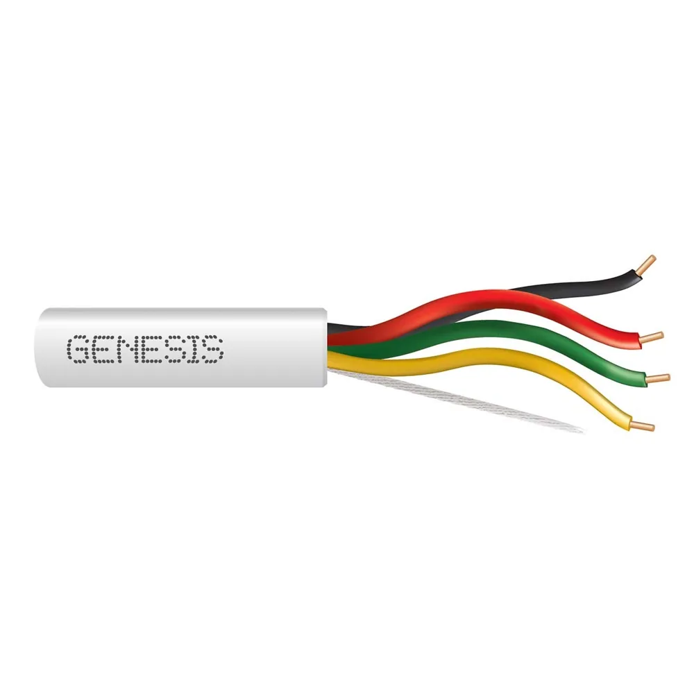 18 SOL CU 4/C N/S CMR/CL3R/FPLR PVC WHITE GEN 1000 FT