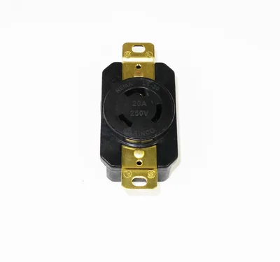 20A 250V 2P3W TWIST-LOCK L6-20 FEMALE RECEPTACLE
