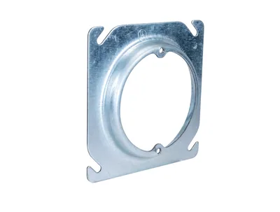 4" Square To 2-3/4" Round Fixture Ring - Raised 1/2"