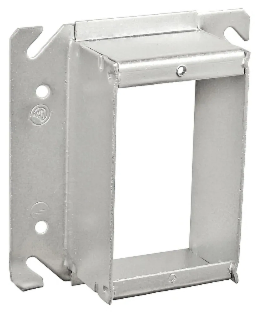 Anillo Adaptador Cuadrado 4" para Caja de Dispositivo Un Gang - Elevación 1-1/2"
