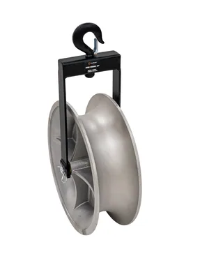 POLEA CON GANCHO, DIÁMETRO 18" ALUMINIO SHS18