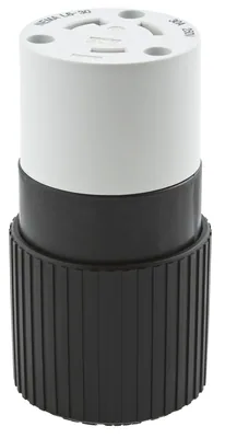 30A/250V NEMA L6-30P NEGRO ENCHUFE DE TORSIÓN NYLON HUBBELL HBL2621BK