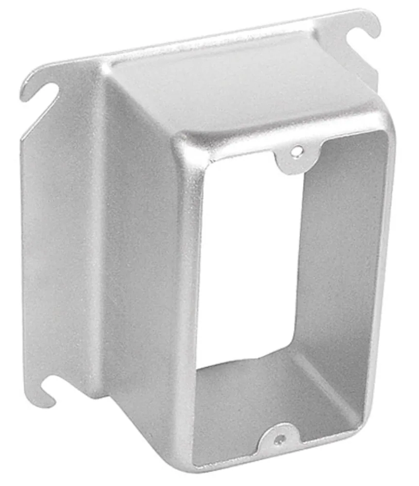 Anillo de Dispositivo Cuadrado de 4" de Un Polo - 2" Elevado