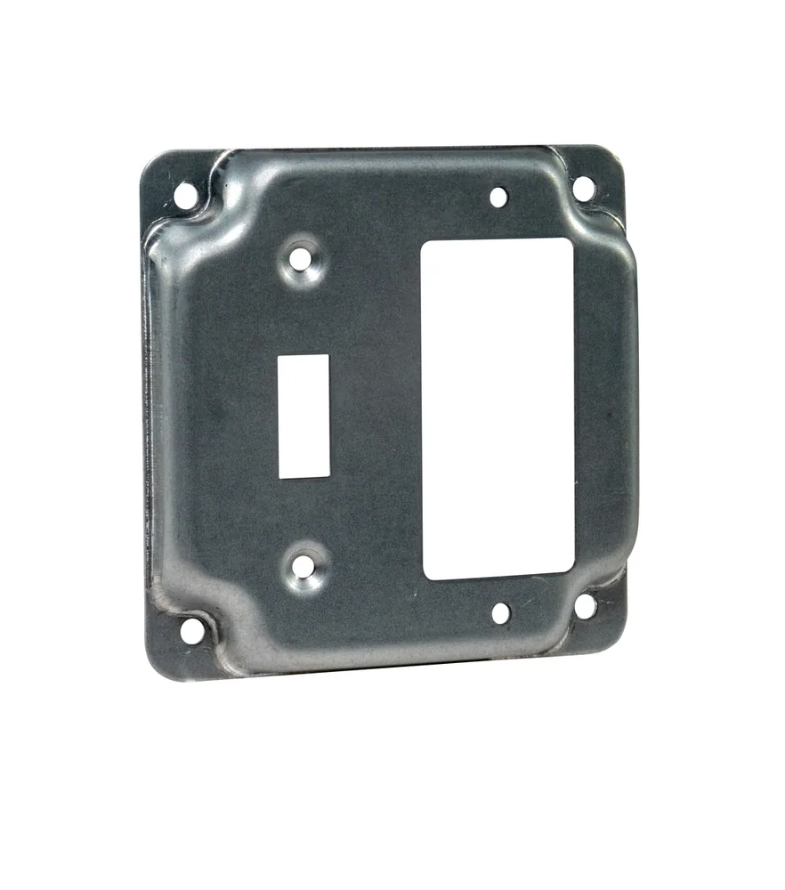Tapa de Superficie Industrial Cuadrada 4", Levantada 1/2" - Interruptor / GFCI