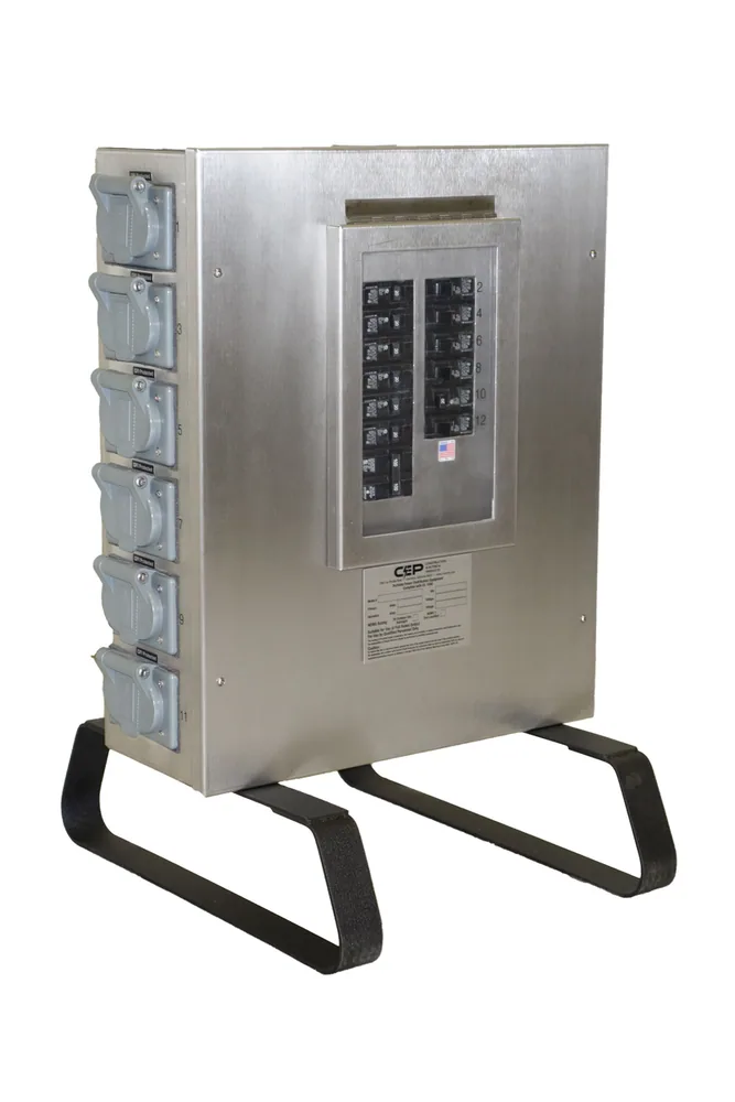 120/250V 100A POWER DISTRIBUTION UNIT, 12 X 120V/20A 5-20 GFCI DUPLEXU-GROUND