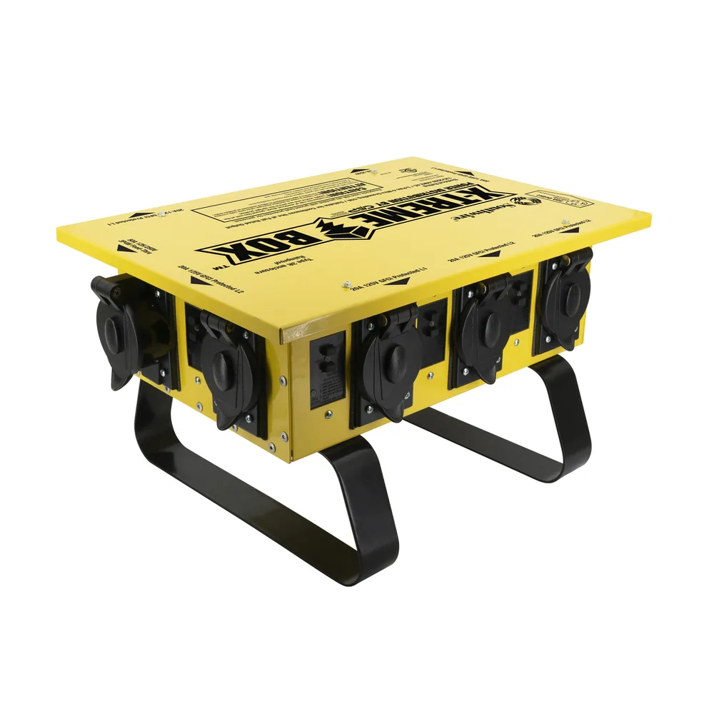 50A 125/250V CAJA DE ENERGÍA TEMPORAL X-TREME 6-L5-20 TWISTLOCK BASE TRINEO