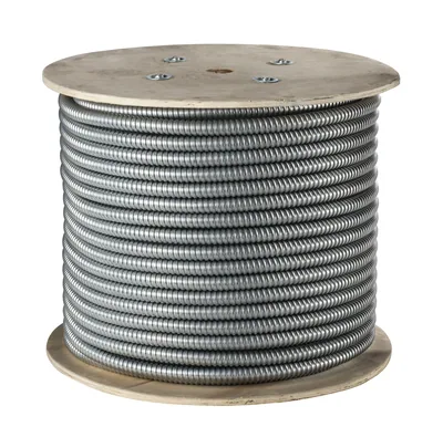 TUBO CONDUIT FLEXIBLE DE ACERO 1 1/2" CARRETE 100 FT