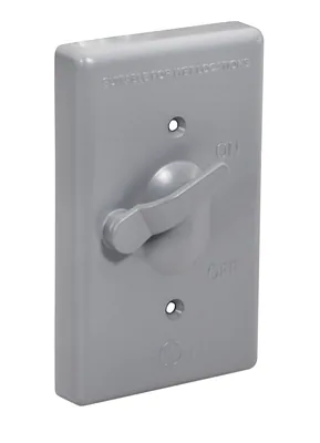 TAPA RESISTENTE A LA INTEMPERIE PARA INTERRUPTOR BASCULANTE DE SERVICIO PESADO PARA 1 CAJA