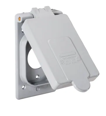 WP BOX COVER-SINGLE 15A RECEPTACLE