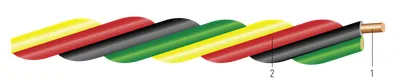 Cable trenzado para bomba 600 voltios, tipo THW
