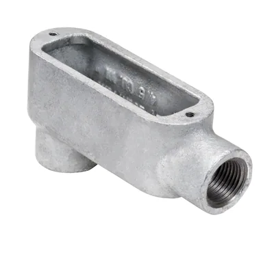 CONDULET RÍGIDO TIPO LB HIERRO MALEABLE GALVANIZADO 4"