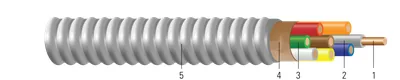 Cable para termostato con armadura de acero tipo MC