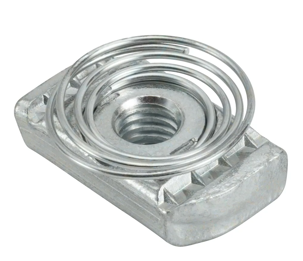 TUERCA PARA VARILLA 1/4" STRUT CON RESORTE SUPERIOR- PAQUETE 100