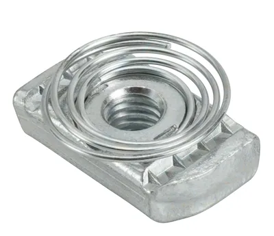 TUERCA PARA VARILLA 1/4" STRUT CON RESORTE SUPERIOR- PAQUETE 100