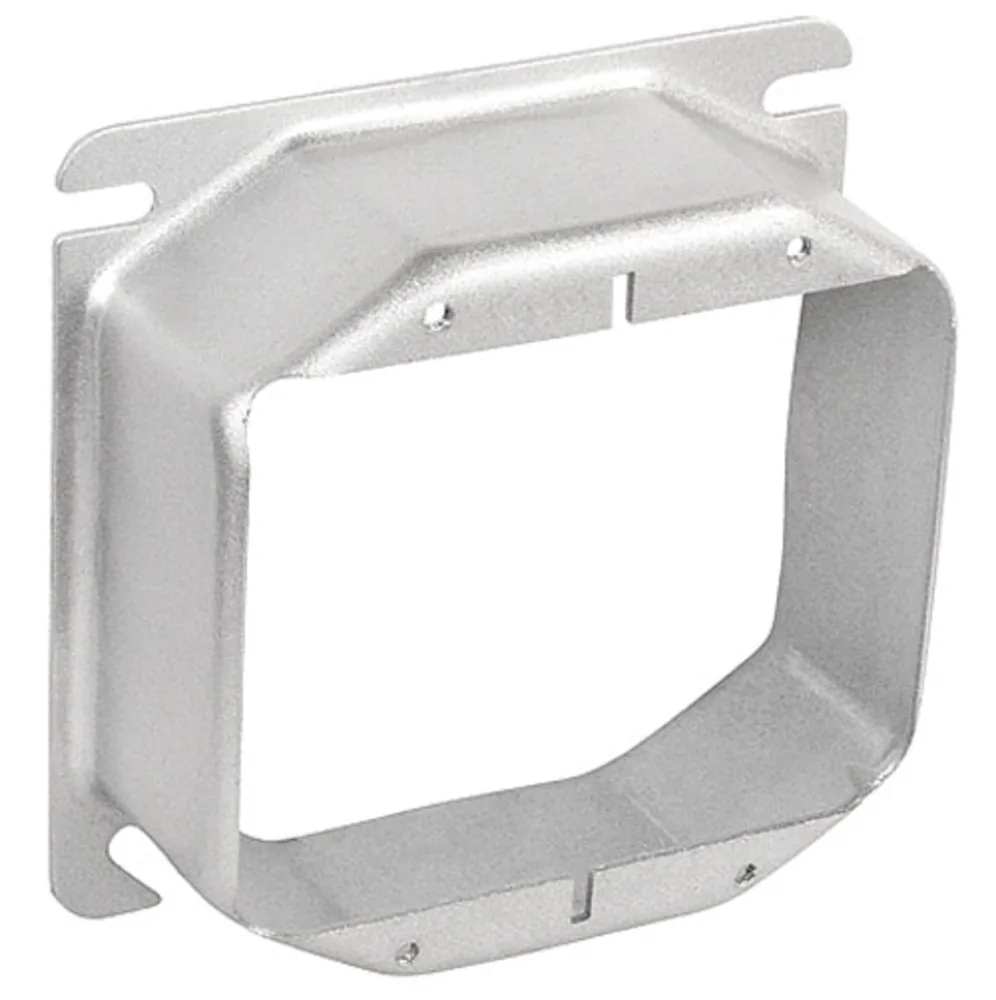 Anillo de Dispositivo 4" Cuadrado Dos Puertos - Levantado 1-1/2"