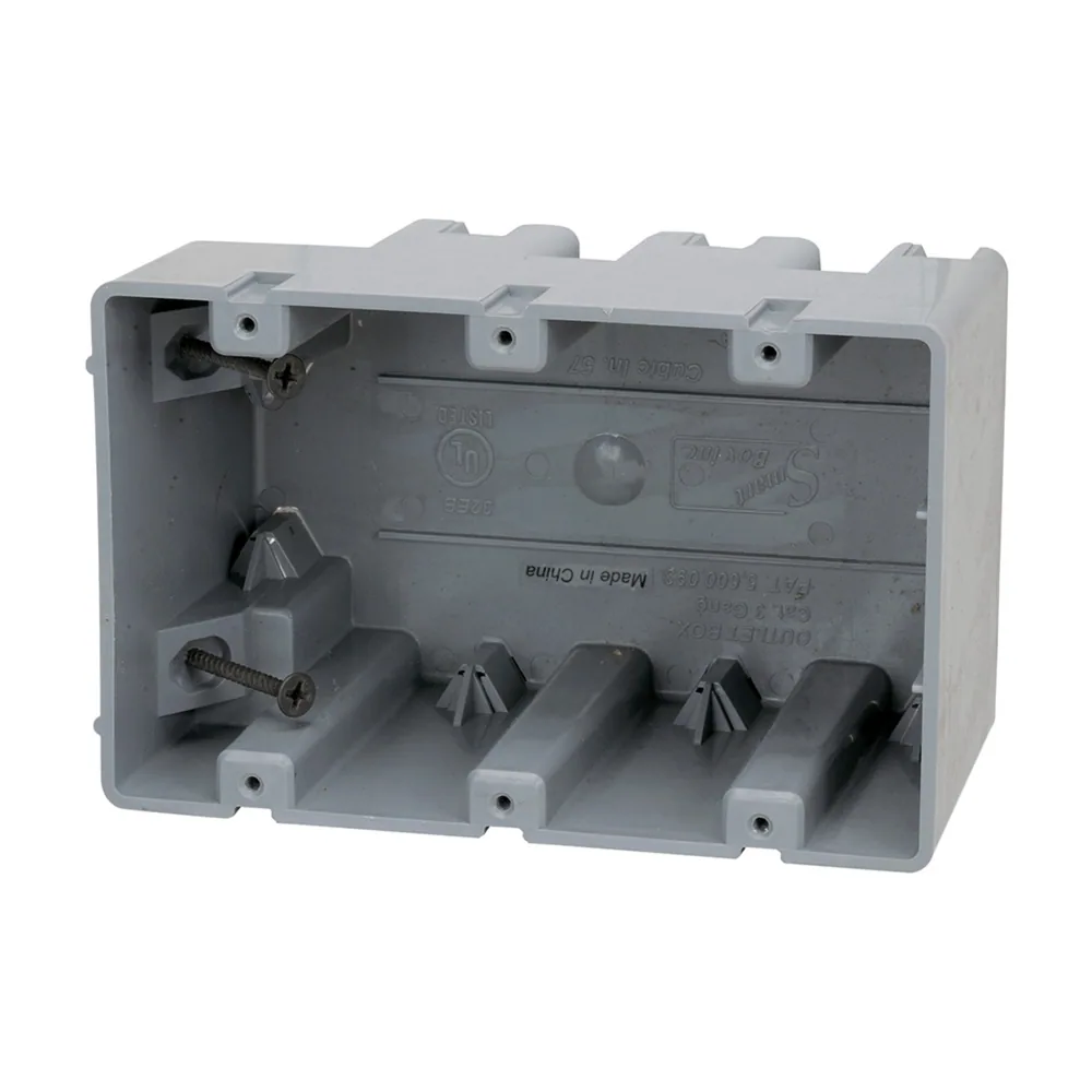 Caja No Metálica Romex™ de Tres Ganchos - 57 Pulgadas Cúbicas