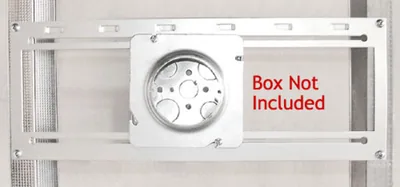6 SQUARE BOX SLIDER WALL MOUNTING BRACKET, 16 IN. STUD WALL TO CENTERDISTANCE