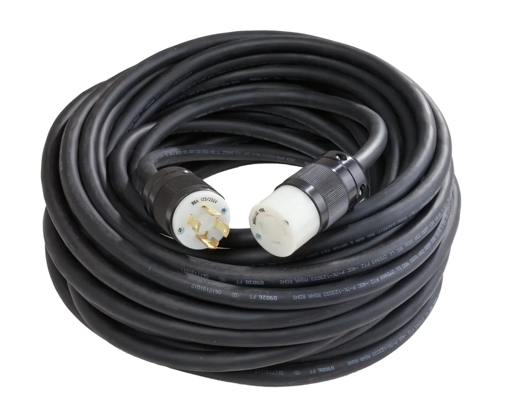 100 FT 10/4 SOOW L15-30 TWIST-LOCK EXTENSION 250V 30A 3P4W