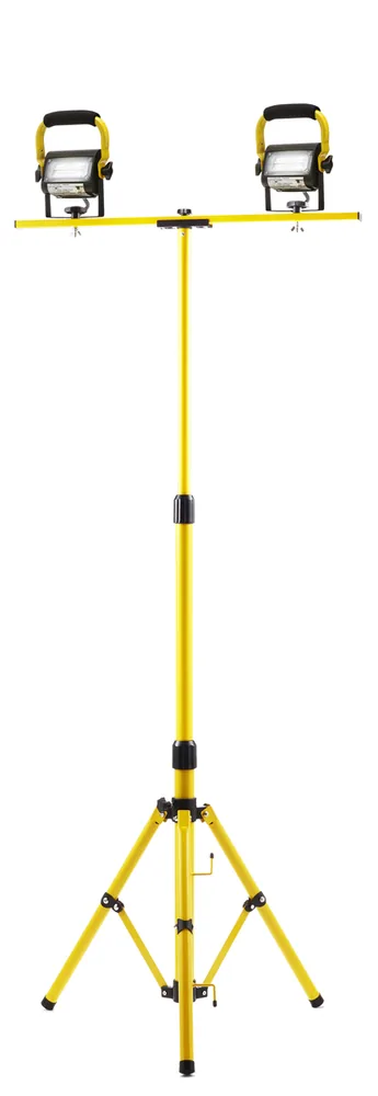 LUZ DE TRABAJO LED PROBUILT SERIE SLIM 15 WATTS - DOBLE CABEZAL CON TRÍPODE DE 2 PASOS