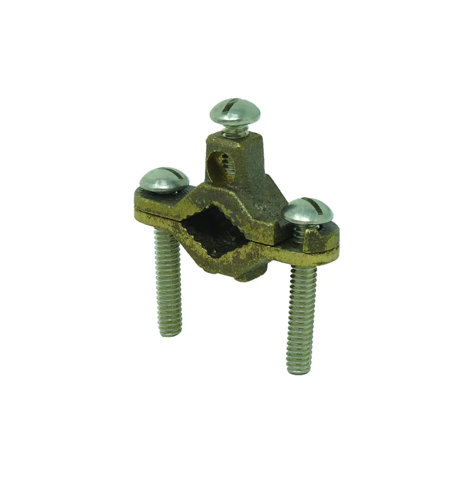 ABRAZADERA DE TIERRA, ENTERRAMIENTO DIRECTO, BRONCE, 1/2"-1", #10-#2AWG, 1EA