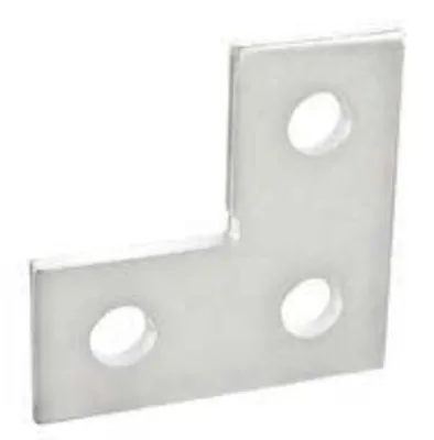 PLACAS DE EMPALME PLANAS, ESQUINA DE 3 ORIFICIOS
