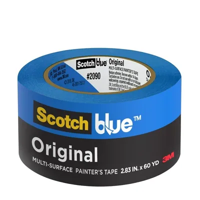 Cinta de Enmascarar ScotchBlue™ Original 2090-72NC, 2.83 in x 60 yd (72mm x 54,8m)