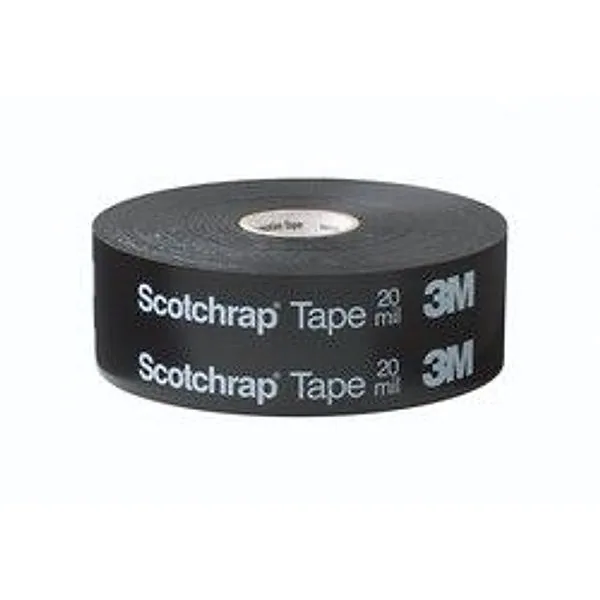 3M™ Scotchrap™ Cinta de Protección Contra la Corrosión de Vinil 50, 2 in x 100 ft, Impresa, Negro