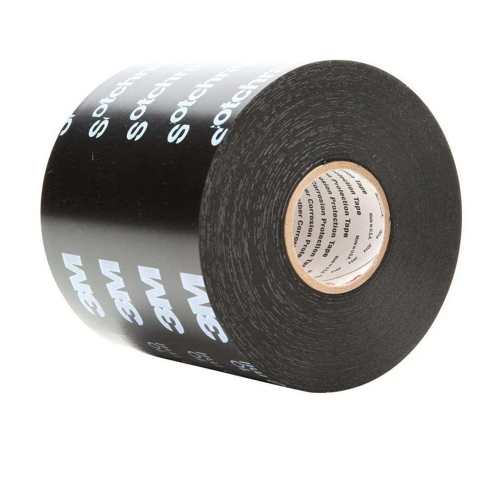 3M™ Scotchrap™ Cinta de Protección Contra la Corrosión de Vinil 50, 4 in x 100 ft, Impresa, Negro
