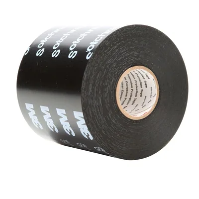 3M™ Scotchrap™ Vinyl Corrosion Protection Tape 50, 4 in x 100 ft, Printed, Black