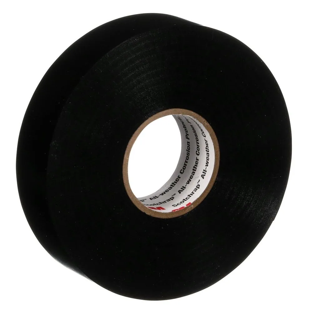 3M™ Scotchrap™ Cinta de Protección Contra la Corrosión de Vinil 50, 1 in x 100 ft, Sin Impresión, Negro (3M-00143)