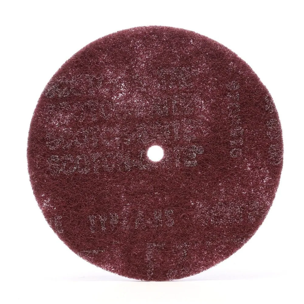 Disco Scotch-Brite™ de Alta Resistencia, HS-DC, A/O Muy Fino, 8 in x 1/2 in