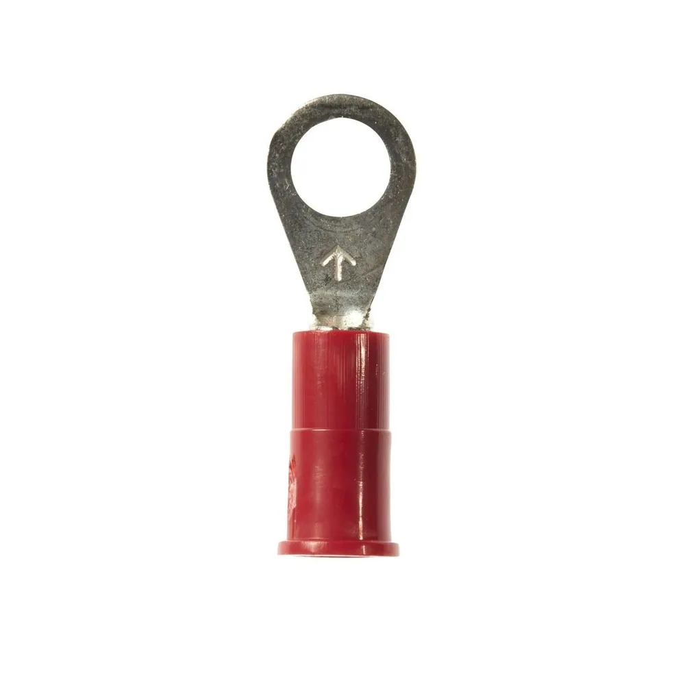 3M™ Scotchlok™ Terminal de ojillo, Aislado con vinil Costura soldada MV18-10R/LK, Tamaño de birlo 10