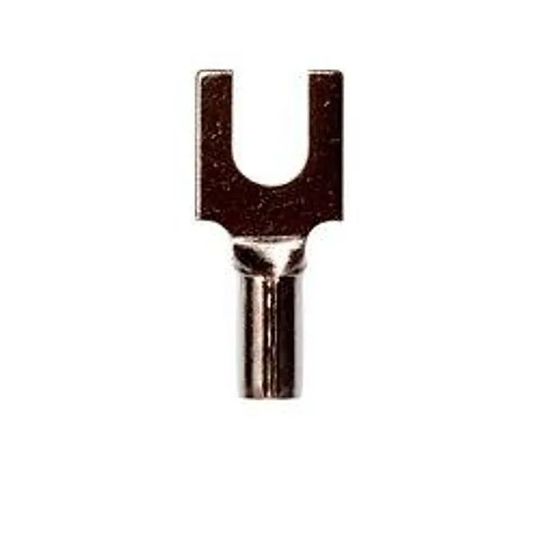 3M™ Scotchlok™ Terminal de Horquilla Tipo Bloque, Costura a Tope Sin Aislar MU18-6FBK, Tamaño de Birlo 6, apta para su uso en un bloque de terminales