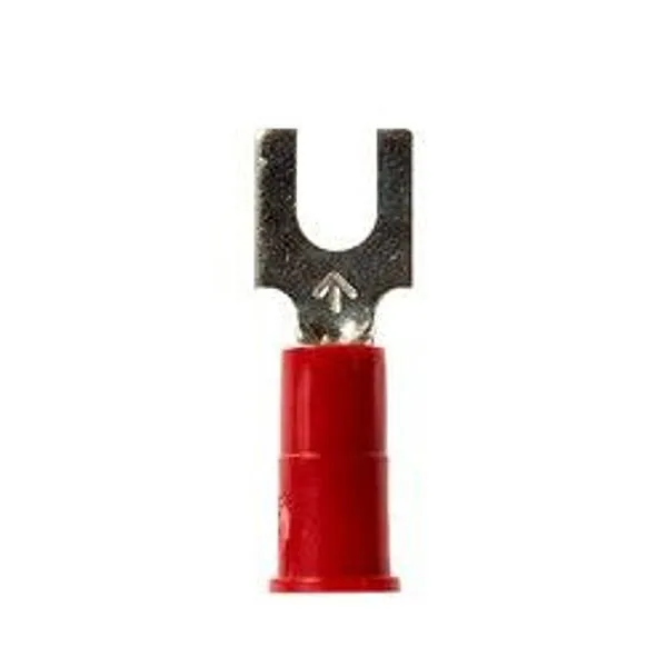 3M™ Scotchlok™ Terminal de Horquilla Tipo Bloque, Aislado con Vinil Costura Soldada MV18-6FBK, Tamaño de Birlo 6, apta para su uso en un bloque de terminales
