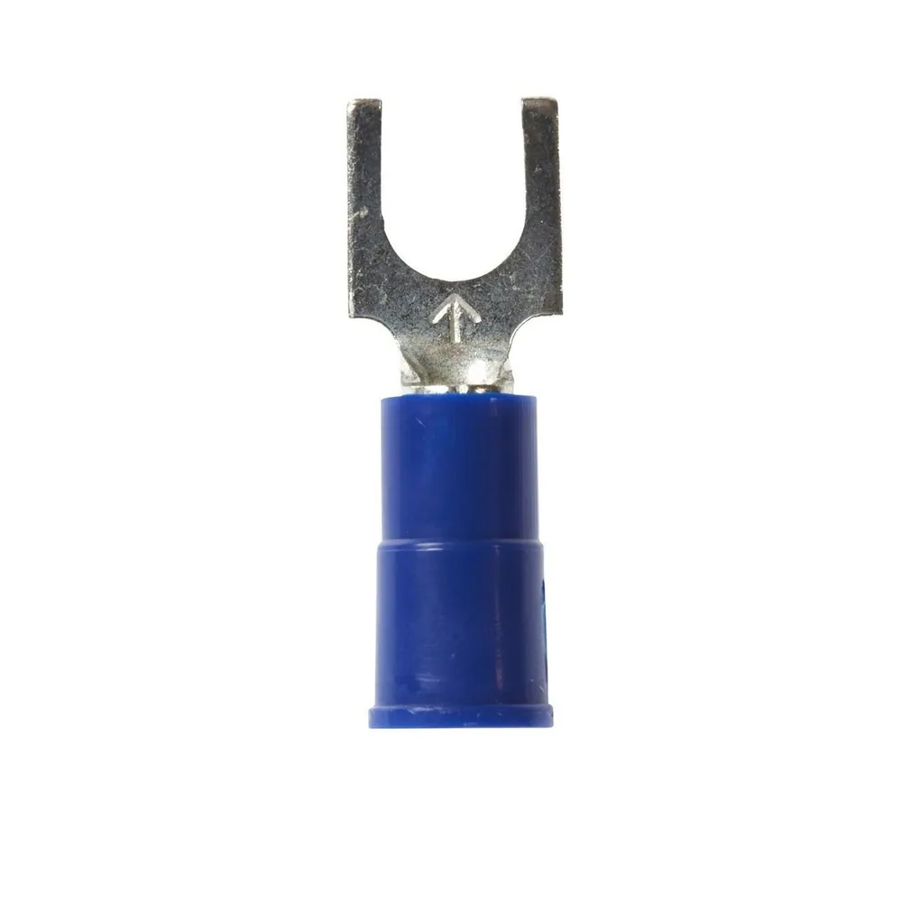 3M™ Scotchlok™ Terminal de Horquilla Tipo Bloque, Aislado con Vinil Costura Soldada MV14-10FBK, Tamaño de Birlo 10