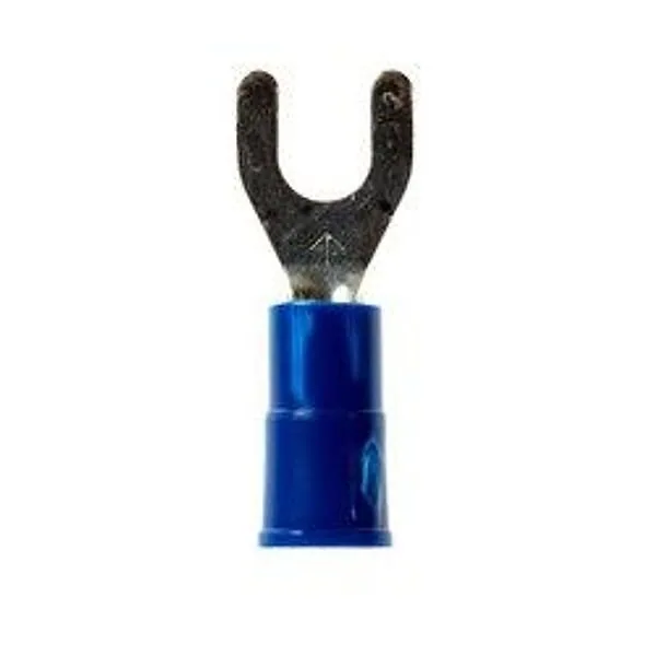3M™ Scotchlok™ Terminal de horquilla con bloqueo aislado con vinil costura a tope MVU14-8FLK, tamaño de birlo 8