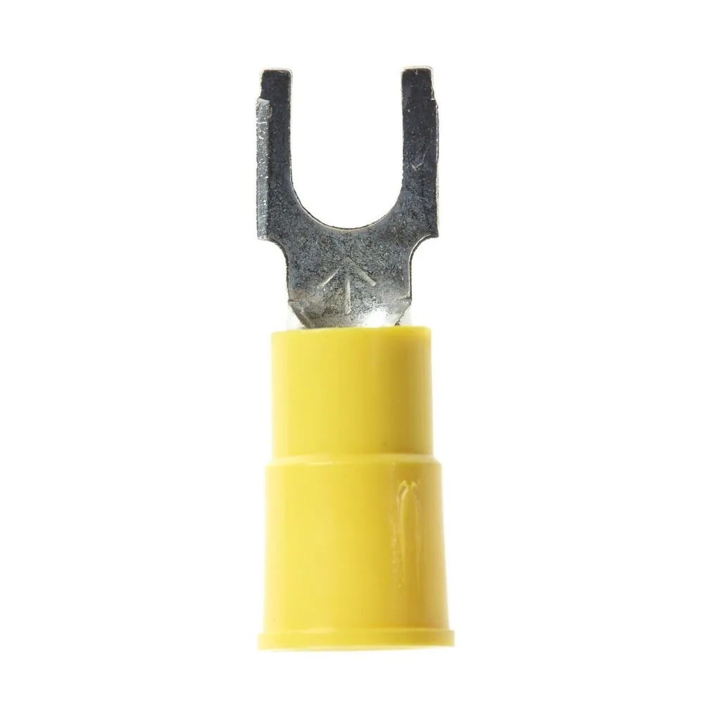 3M™ Scotchlok™ Terminal de Horquilla Tipo Bloque, Aislado con Vinil Costura Soldada MV10-10FBK, Tamaño de Birlo 10, apta para su uso en un bloque de terminales